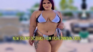 'Bikini set, crop jacket & mini dress for plus sizes review and reaction. (Designs by Fashionnova)'