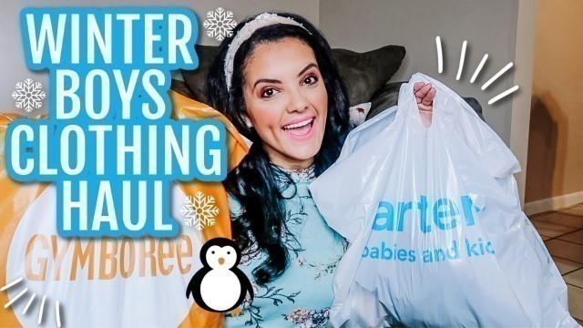 'TODDLER BOYS WINTER CLOTHING HAUL 2020 | CARTER\'S & CHILDREN\'S PLACE HAUL | LIFEWITHLO'