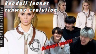 'Koreans React to kendall jenner runway evolution!'