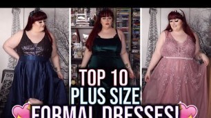 '✨ MY TOP 10 PLUS SIZE FORMAL DRESSES! ✨| (Wish, SHEIN, ASOS, Fashion Nova, Boohoo, Forever 21) ✨'