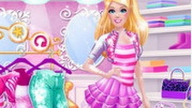 'Barbie\'s Fashion Boutique, Disney Movie Cartoon Game for Kids in English.'