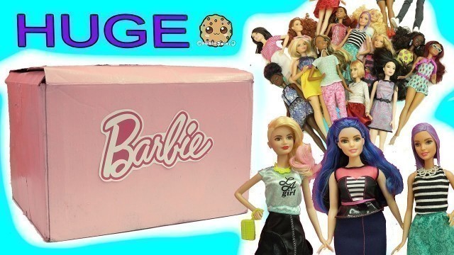 'Biggest Haul Giant Box of  Barbie Tall, Petite, Curvy Fashionistas'