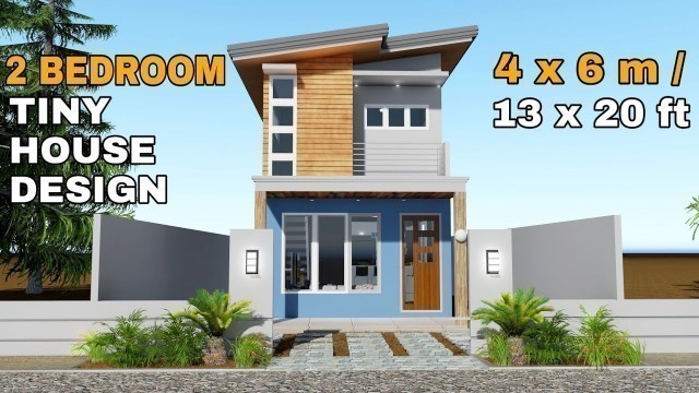 'Tiny HOUSE 2 storey ( 4x6 meters ) | PINOY HOUSE DESIGN'
