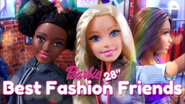 'Barbie 28 Inch Best Fashion Friend Doll PLUS Mix & Match Clothes'