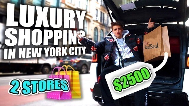 'High Fashion Shopping Spree in New York City! (Louis Vuitton, Gucci, Dior, and MORE)'