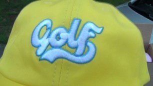 'CURSIVE GOLF WANG  SNAPBACK HAT YELLOW'