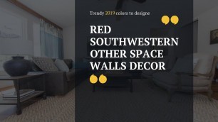 'Red Southwestern Other space Walls Decor 
