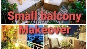 'Small balcony makeover// small balcony decorating ideas'