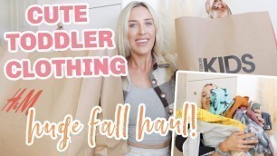 'HUGE Toddler + Kids Clothing Haul! Cute Fall Boys Clothes | Olivia Zapo'