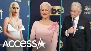 'Lady Gaga, Dame Helen Mirren, Michael Douglas & More Stars Wow At 2022 SAG Award Red Carpet'