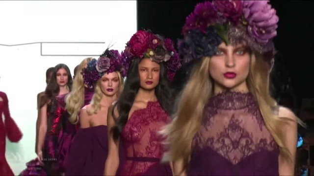 'Model falls down during Michael Costello Spring/Summer 2017 fashion show'