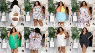 'SHEESH! Fashion Nova Curve Dress Try-On Haul | 3X |  Plus Size (Curve)'