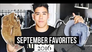 'SEPT. FAVORITES 2016 | MEN\'S FALL SHOES, SKINCARE, HAIR & MORE'