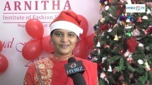 'Prathyusha | Arnitha Fashion design Christmas Carnival 2016 | hybiz'