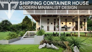 'SHIPPING CONTAINER HOUSE | SMALL HOUSE WITH INTERIOR DESIGN | ARCHREATURES'