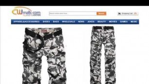 'Military Camo Cargo Pants Mens CW100059 www.cwmalls.com'