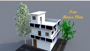 '18 by  18 small house plan ,18 by 18 corner home design,18*18 ghar ka naksha'