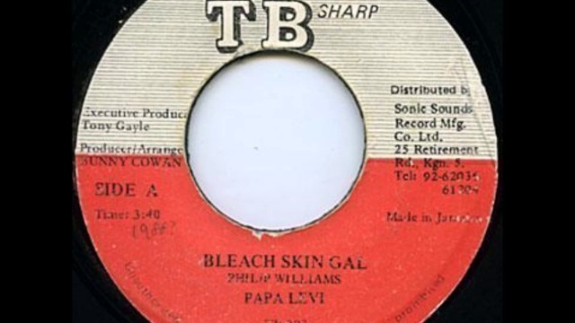 'Papa Levi - Bleach Skin Gal + Dub - 7\" TB Sharp 1985 - SHAMELESS FASHION 80\'S DANCEHALL'