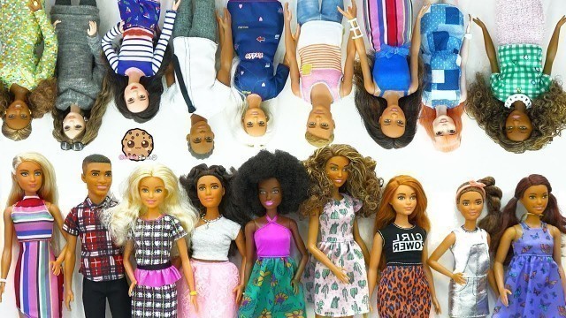 'Giant Barbie Doll Haul ! Box of Cool Barbie Dolls Tall, Petite, Curvy, Ken Fashionistas'