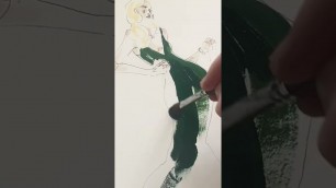 'Drawing Lady Gaga at the BAFTAs - Fashion Illustrator'