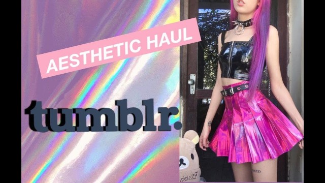 'Holographic tumblr aesthetic vaporwave LOOKBOOK - youvimi review'