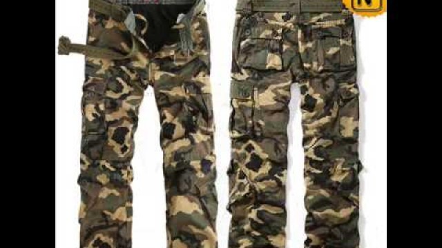 'Fleece Lined Camo Cargo Pants Mens CW100052 www.cwmalls.com'