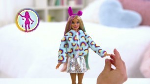 'Barbie Cutie Reveal Doll with Bunny Plush Costume and 10 Surprises- Smyths Toys'