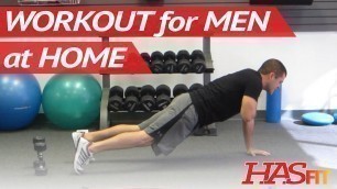 '10 Minute Workout For Men At Home | Total Body Workout For Men | Cardio Routine | HASfit 102311'