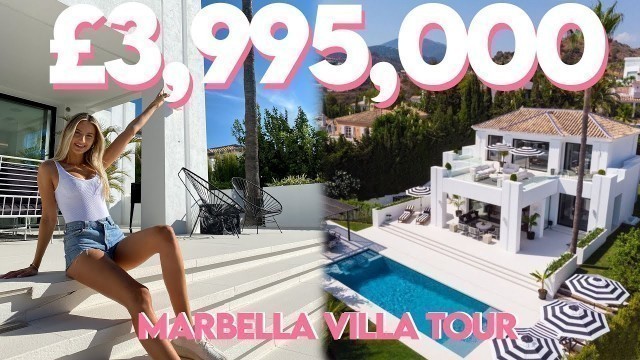 '€3,995,000 MARBELLA VILLA TOUR | INSANE ENTERTAINMENT FLOOR + INTERIOR DESIGN GOALS!!'