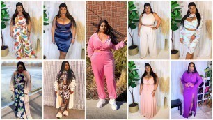 'Fashion Nova Curve Matching Sets Haul| Pants Sets & Skirt Sets| Plus Size 2X| We Spring Ready'