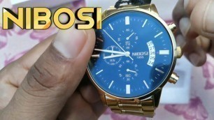 'RELÓGIO DE QUARTZO NIBOSI 1985 ORIGINAL Inox com cronógrafo funcional -  FASHION  WATCH'