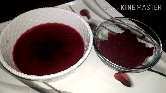 'How to make red food colour at home'