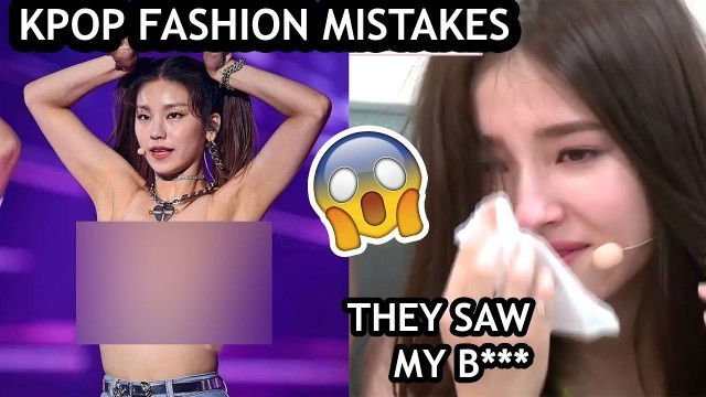 'Biggest Fashion problems in Kpop | kpop Fashion Disasters | kpop wardrobe malfunction'