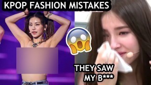 'Biggest Fashion problems in Kpop | kpop Fashion Disasters | kpop wardrobe malfunction'