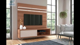 'Modern TV cabinets designs - Home Theater With A Wall-Mounted TV'