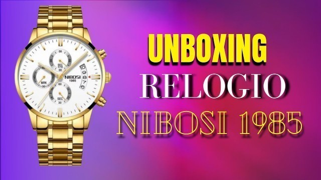 'Unboxing Relógio NIBOSI 1985 (100% ORIGINAL FASHION WATCH)'