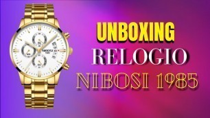 'Unboxing Relógio NIBOSI 1985 (100% ORIGINAL FASHION WATCH)'