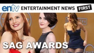 'SAG AWARDS Fashion: Jennifer Lawrence Wardrobe Malfunction, Downton Side Boob and More!'