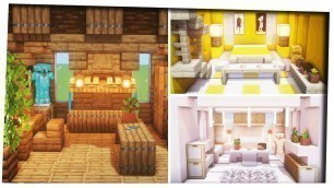 'Minecraft - 5 Awesome Bedroom Designs｜Tips & Tricks｜Interior Design ideas and tips! Decoration Ideas'