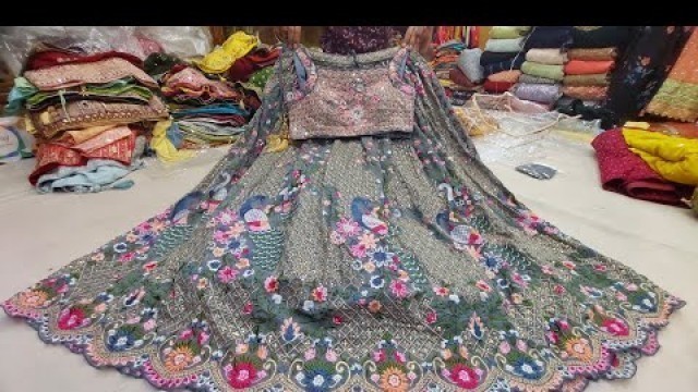 'chickpet wholesale lehenga crop top collection & gowns |WhatsApp orders available| Sangam hi fashion'