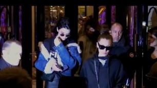 'EXCLUSIVE : Kendall Jenner and Bella Hadid on their way to Alexandre Vauthier show in Paris'