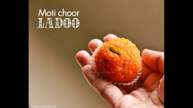 'Motichoor ladoo recipe | How to make motichoor ladoo, Indian sweet'