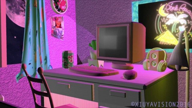 '[Vaporwave] Moon Dreams [3D 80s Animation]'