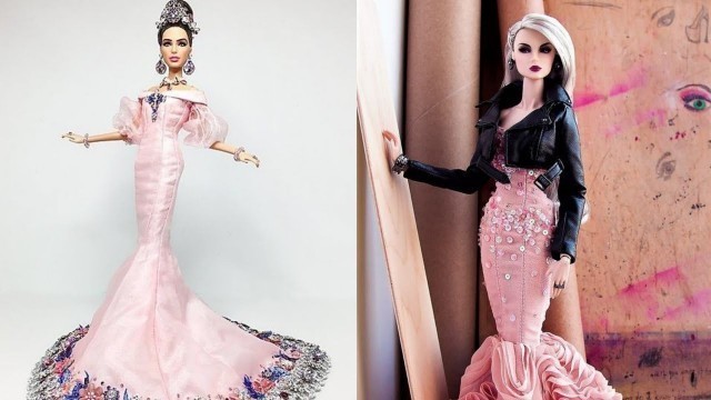 'Barbie doll designer dresses 2021 fashion Dress 