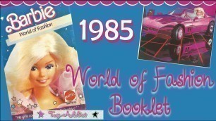 'Barbie World of Fashion 1985 Mini Catalog Booklet ~ Toy-Addict'