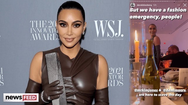 'WATCH Kim Kardashian Deal With WARDROBE MALFUNCTION While Accepting Award!'