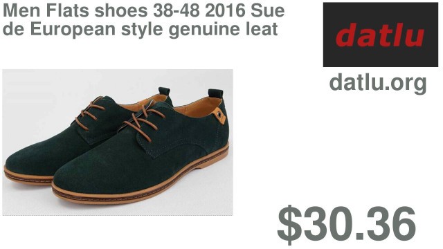 'Men Flats shoes 38-48 2016 Suede European style genuine leather Shoes Men\'s oxfords california cas'