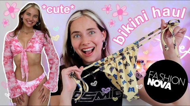 'a ~cheeky~ bikini haul 2021 (try-on) - Fashion Nova Swimwear'