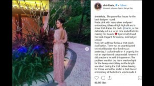 'Shrinkhala khatiwada\'s dress malfunction and explanation - Miss world 2018'