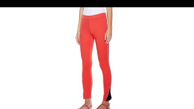 'Serena Williams Contrast Zip Leggings'